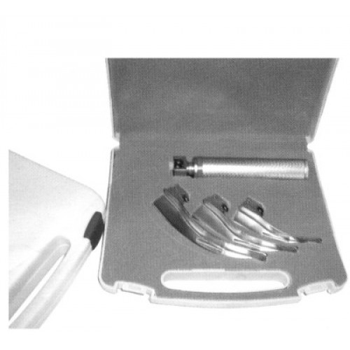 Single use fiberoptic laryngoscope set